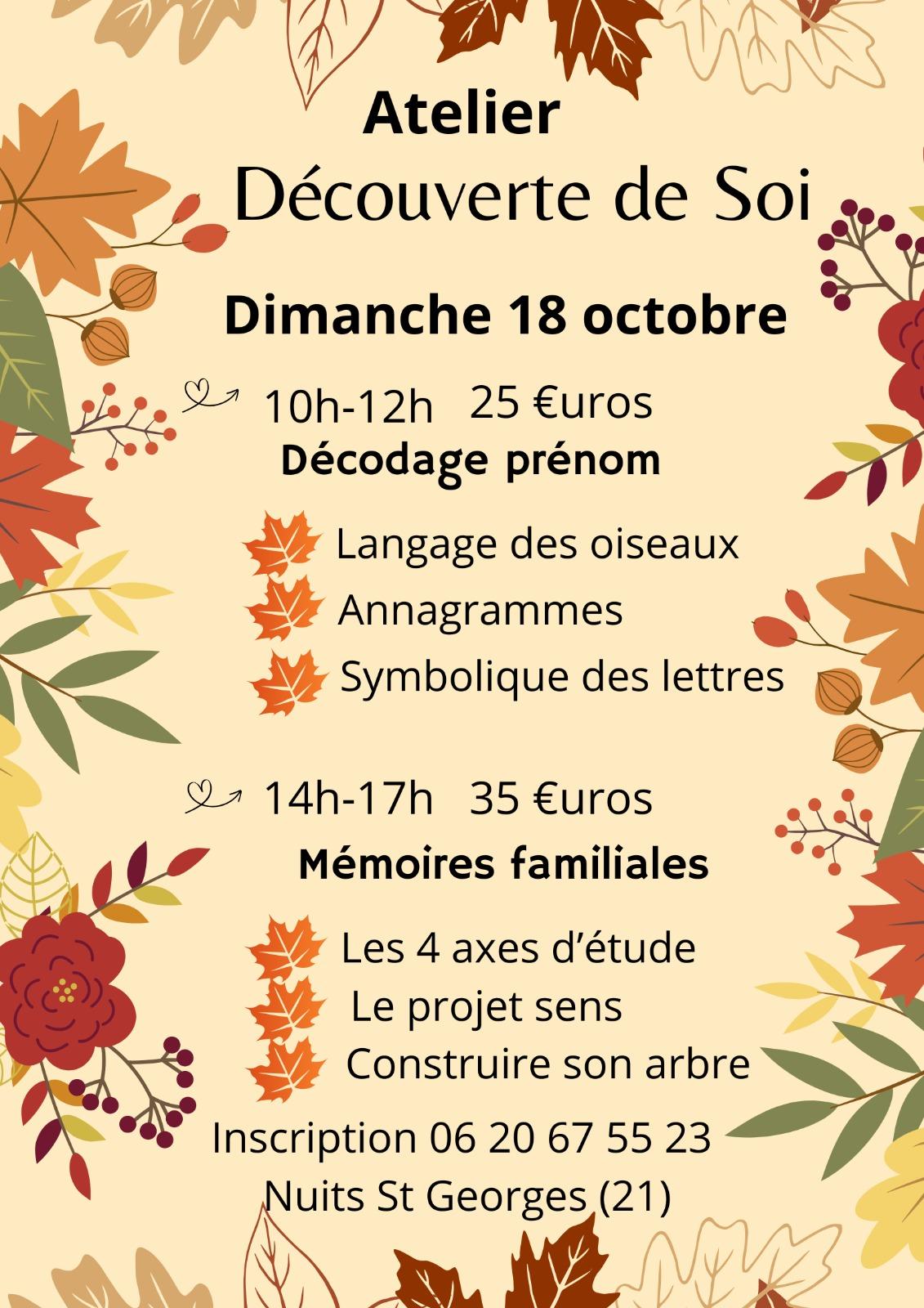 Atelier à la Découverte de Soi